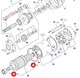 8970303870 -> Подшипник передаточного вала стартера  NPR/NQR: 4HK1